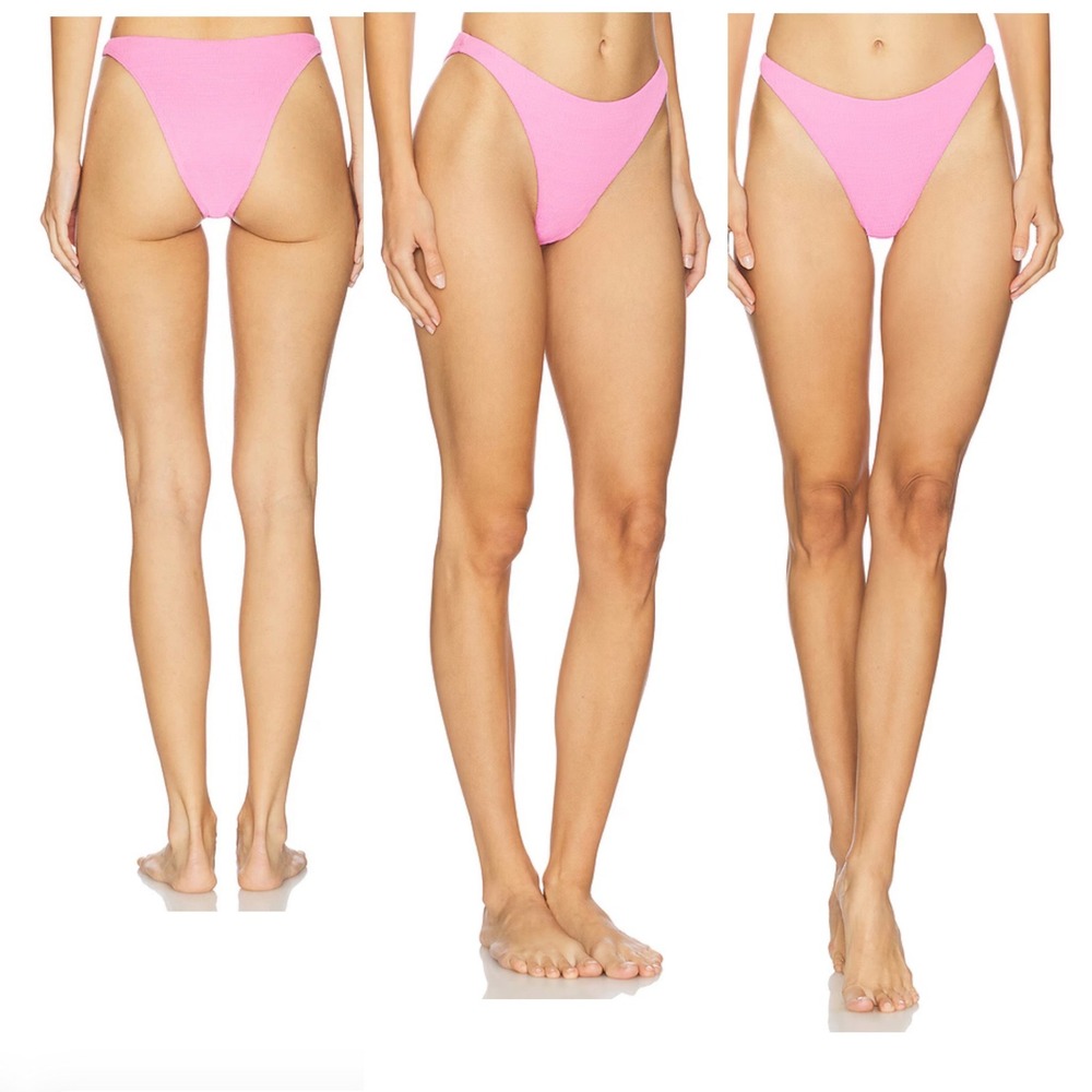 L Space x Jamie Van Slooten Leilani Bitsy Bikini Bottom Pink Large - Picture 11 of 11